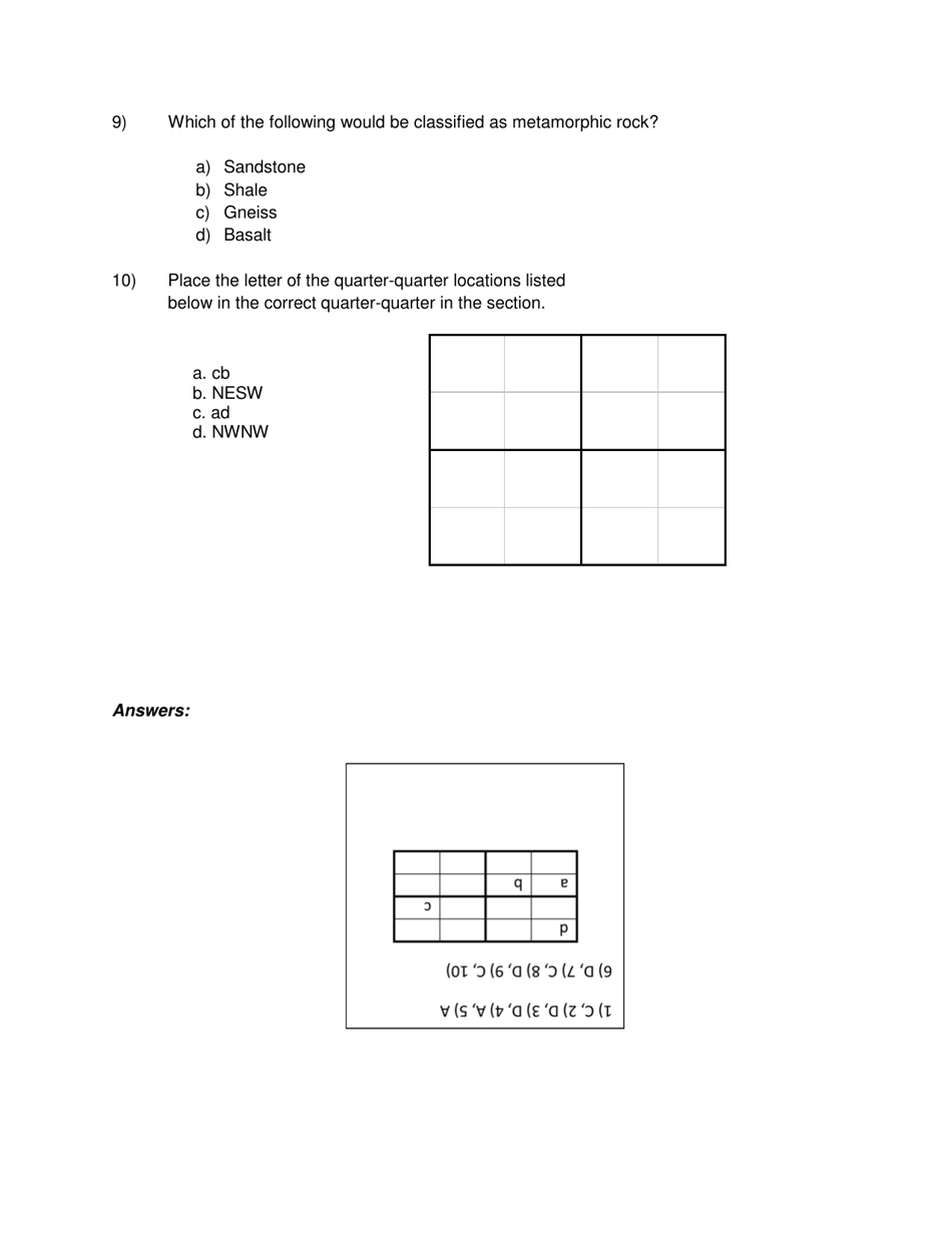 Water Supply Well Construction Practice Exam - Oregon, Page 3