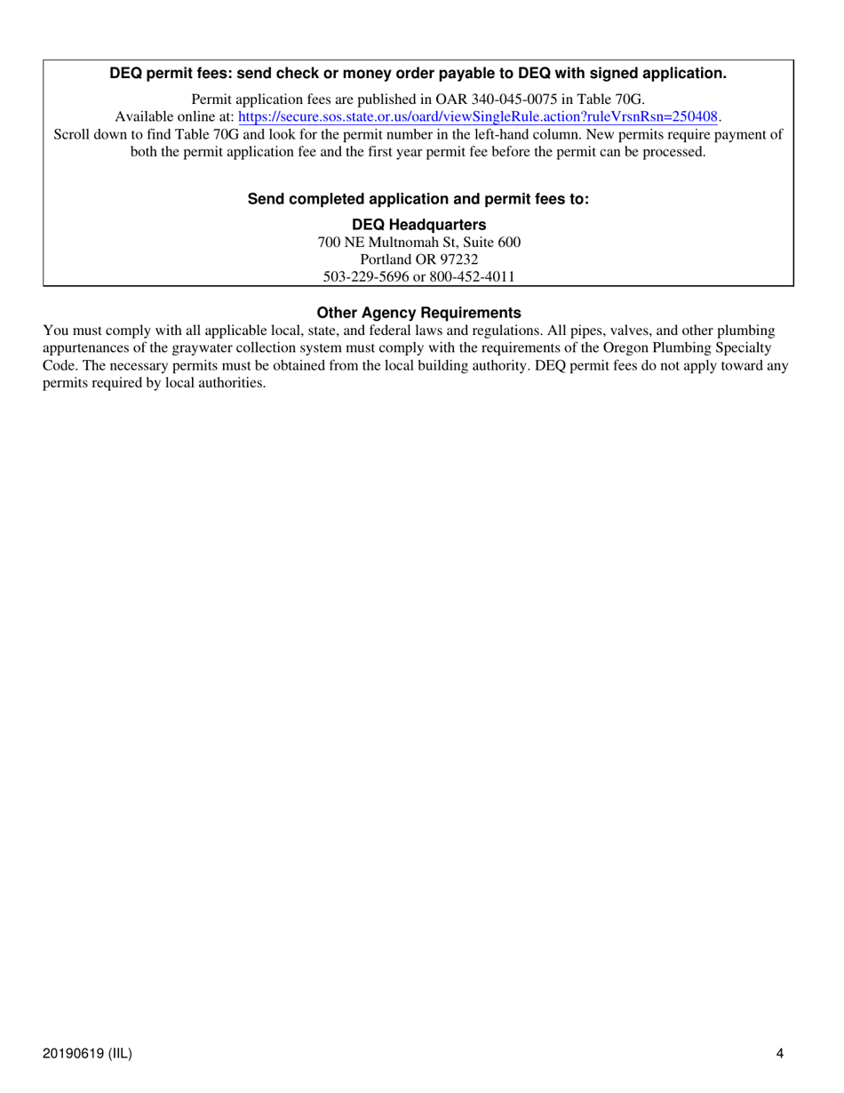 Application for 2402 Tier 2 Graywater Reuse and Disposal System General Permit - Oregon, Page 4