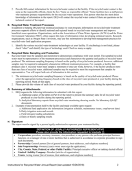 Instructions for Recycled Water Annual Report - Oregon, Page 2
