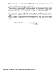 Instructions for Recycled Water Annual Report - Oregon, Page 4