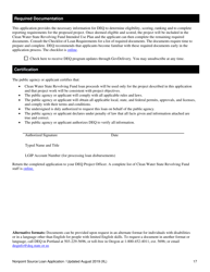 &quot;Nonpoint Source Project Loan Application&quot; - Oregon, Page 17