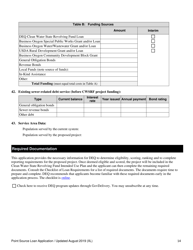 Point Source Project Loan Application (Design and Construction Projects) - Oregon, Page 14