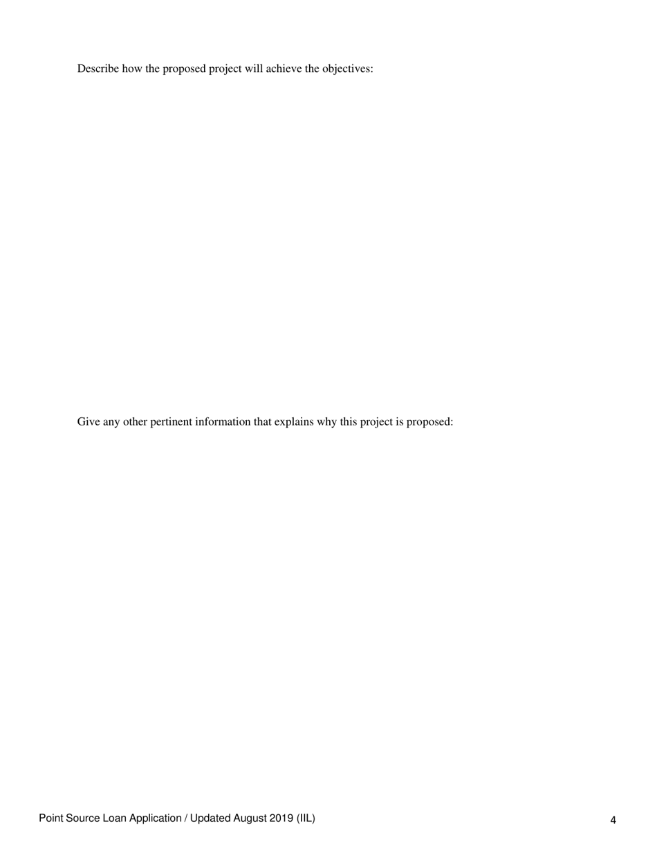 Point Source Project Loan Application (Design and Construction Projects) - Oregon, Page 4