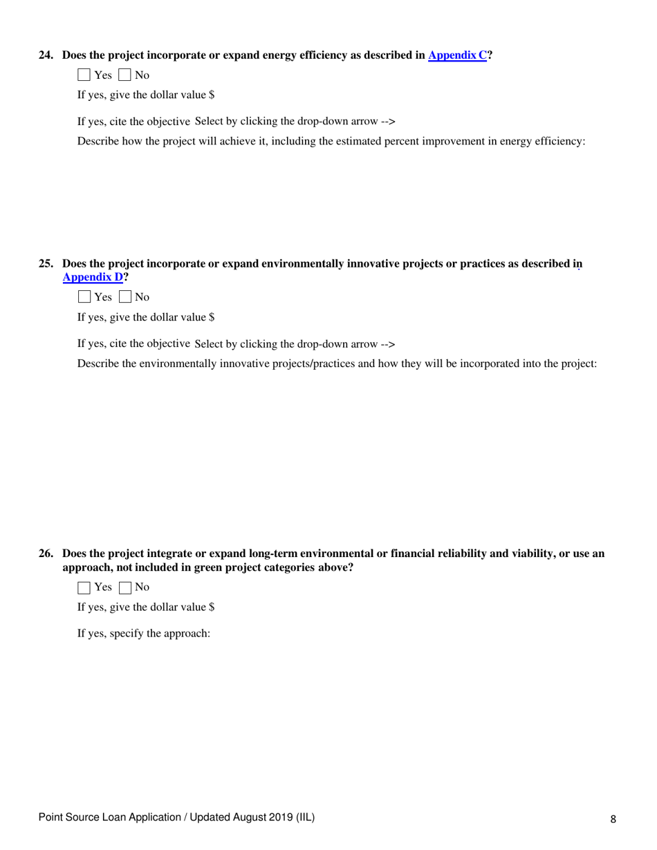 Point Source Project Loan Application (Design and Construction Projects) - Oregon, Page 8
