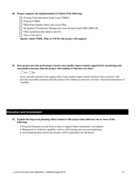 &quot;Local Community Loan Application (Design and Construction Projects)&quot; - Oregon, Page 14