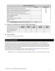 &quot;Local Community Loan Application (Design and Construction Projects)&quot; - Oregon, Page 16