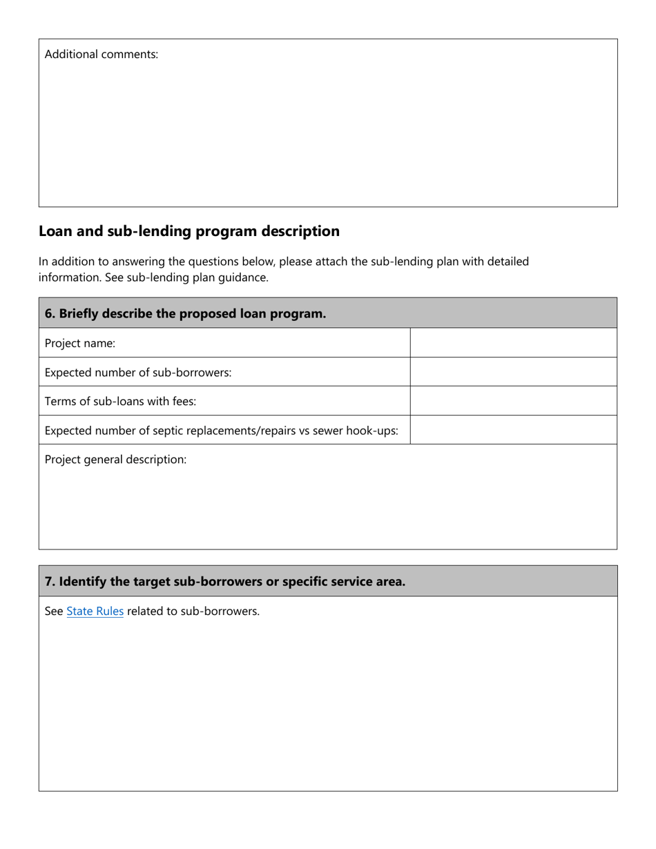 Cdfi Loan Application - Clean Water State Revolving Fund - Oregon, Page 4