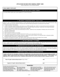 &quot;Application for New Water Pollution Control Facilities General Permit 1500b (Wpcf-N)&quot; - Oregon, Page 2