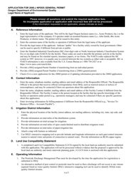 Application for Npdes General Permit 2000-j - Oregon, Page 4