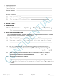Application for New and Renewal License for Monte Carlo Supplier - Oregon, Page 3