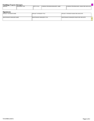 Form 734-2948B Project Business Case - Oregon, Page 2