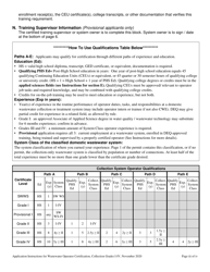 &quot;Application for the Wastewater Operator Collection Certificate - Grades I-Iv&quot; - Oregon, Page 3