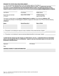 Form CSF01 0571 Request for Information From the Federal Parent Locator Service - Oregon, Page 4