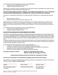 Formulario CSF01 0571 &quot;Solicitud Para Informacion Del Servicio Federal De Localizacion De Padres&quot; - Oregon (Spanish), Page 2