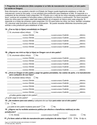 Formulario 01 0100 Declaracion Uniforme De Ingresos Y Gastos - Oregon (Spanish), Page 2