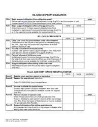 Form CSF02 0910A Child Support Rebuttal Worksheet - Oregon, Page 2