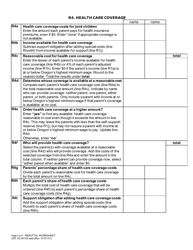 Form CSF02 0910A Child Support Rebuttal Worksheet - Oregon, Page 3
