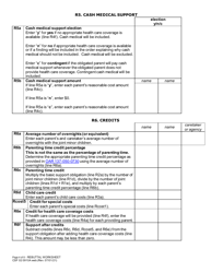 Form CSF02 0910A Child Support Rebuttal Worksheet - Oregon, Page 4