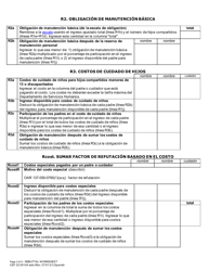Formulario CSF02 0910A Planilla De Refutacion De Manutencion De Hijos - Oregon (Spanish), Page 2
