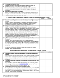 Formulario CSF02 0910 Planilla De Manutencion De Hijos - Oregon (Spanish), Page 4