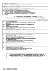 Formulario CSF02 0910 Planilla De Manutencion De Hijos - Oregon (Spanish), Page 6