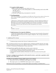 Petition for Custody and Parenting Time and Child Support - Oregon, Page 8