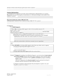 Petition for Separation of Marriage/Rdp With Children - Oregon, Page 6