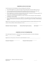 DUII Diversion Form 4 Petition to Plead Guilty or No Contest - Oregon, Page 4