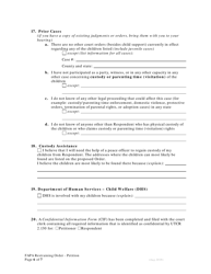 Petition for Restraining Order to Prevent Abuse - Family Abuse Prevention Act - Oregon, Page 6