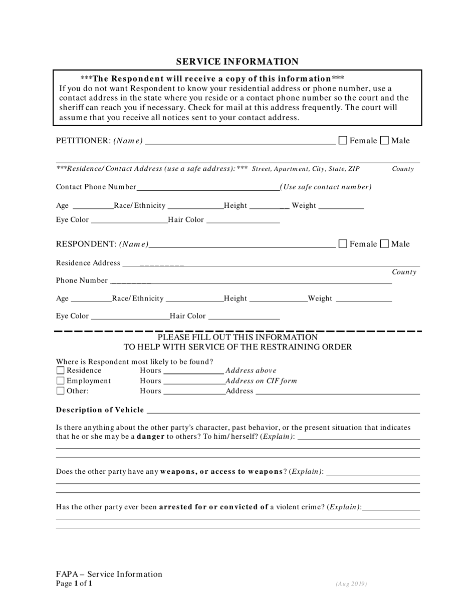 Order Re: Renewing Restraining Order - Fapa - Oregon, Page 4
