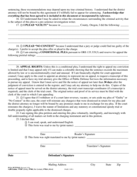 Petition to Plead Guilty/No Contest/Conditional Guilty Plea - Oregon, Page 3