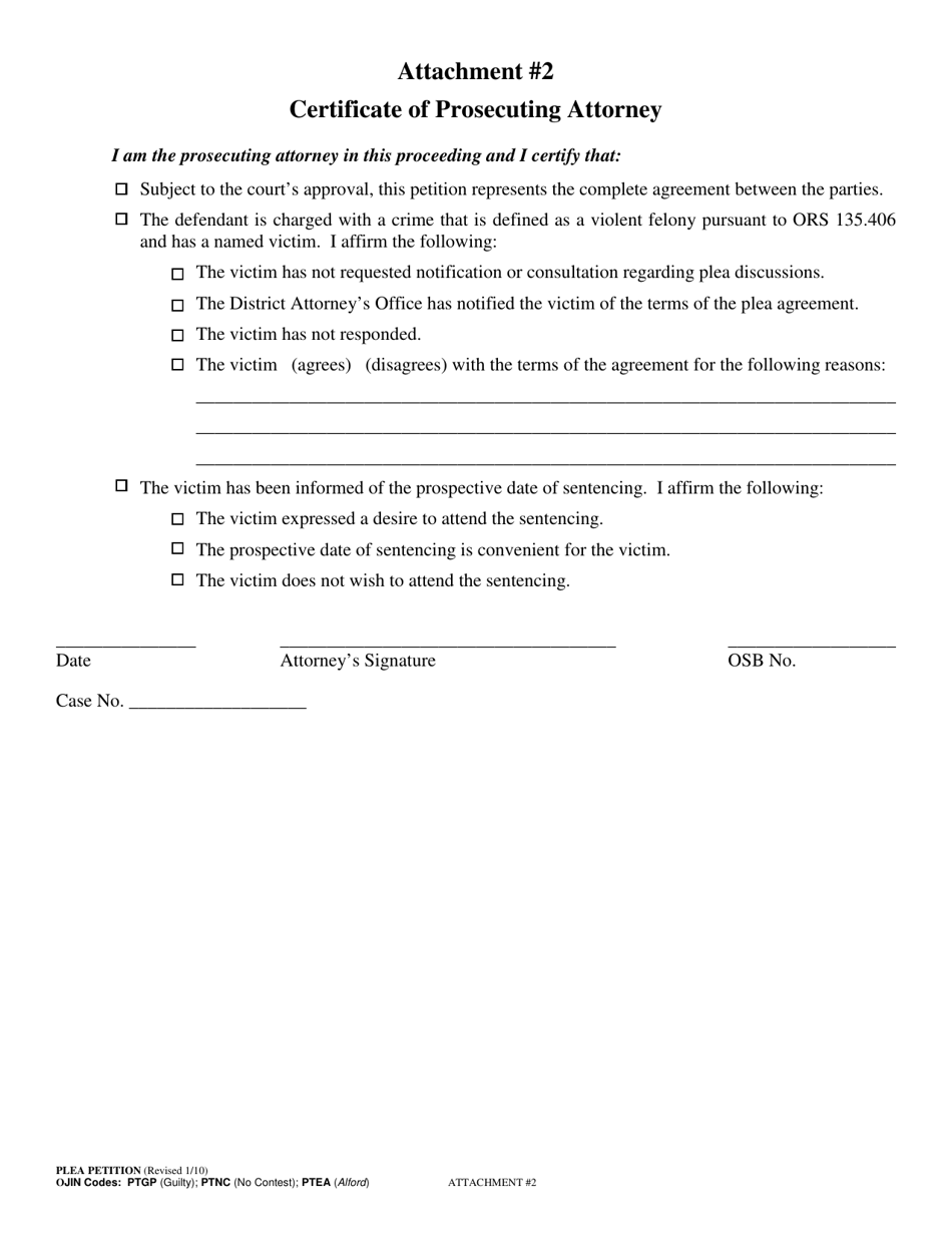 Petition to Plead Guilty / No Contest / Conditional Guilty Plea - Oregon, Page 7