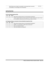 Marijuana Producer Inspection Checklist - Oregon, Page 6