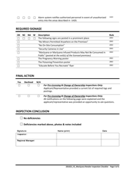 Marijuana Retailer Inspection Checklist - Oregon, Page 4
