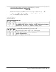 Marijuana Retailer Inspection Checklist - Oregon, Page 6