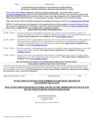 Document preview: Exchange Assister Individual Registration Renewal Form - Pennsylvania