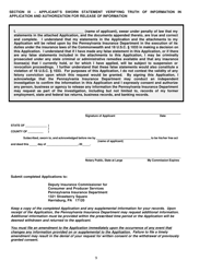 Application for Written Consent to Engage in the Business of Insurance - Pennsylvania, Page 9