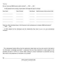 Form OSOC-103-1-73 Application for Promoter License - Mma - Pennsylvania, Page 2