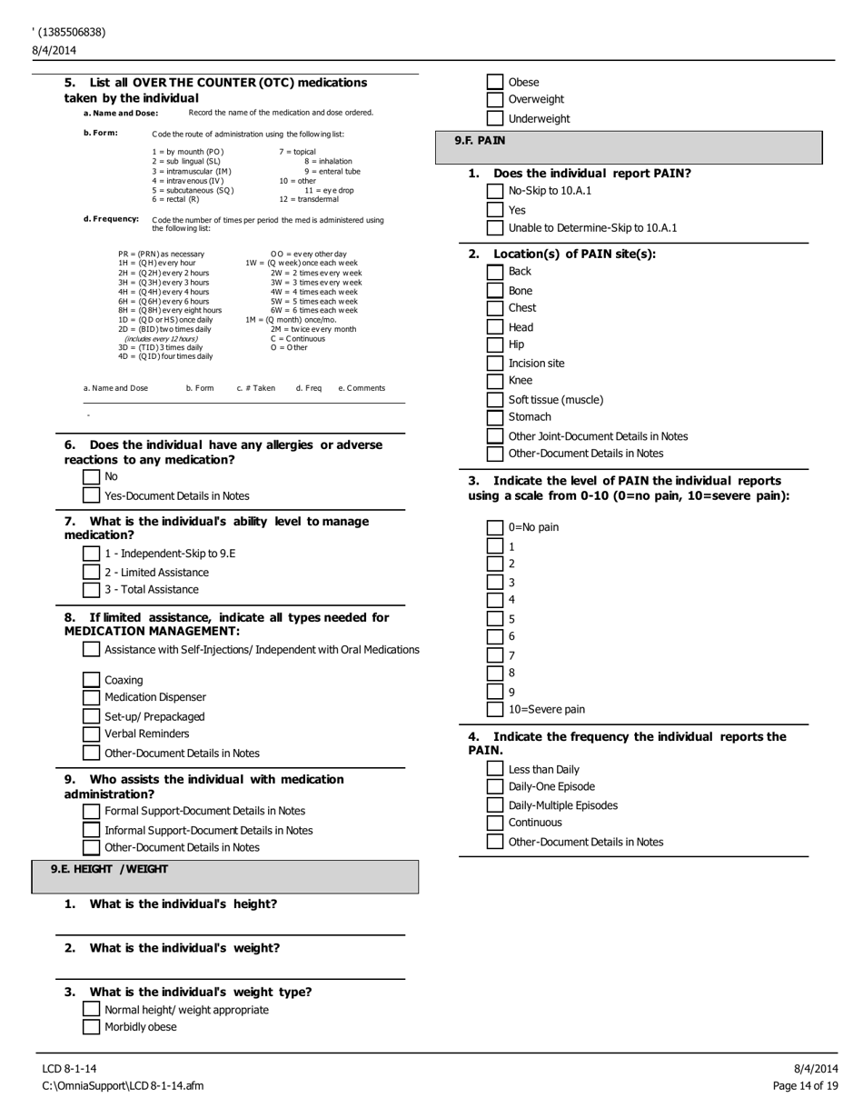 Level of Care Determination (Lcd) - Pennsylvania, Page 14