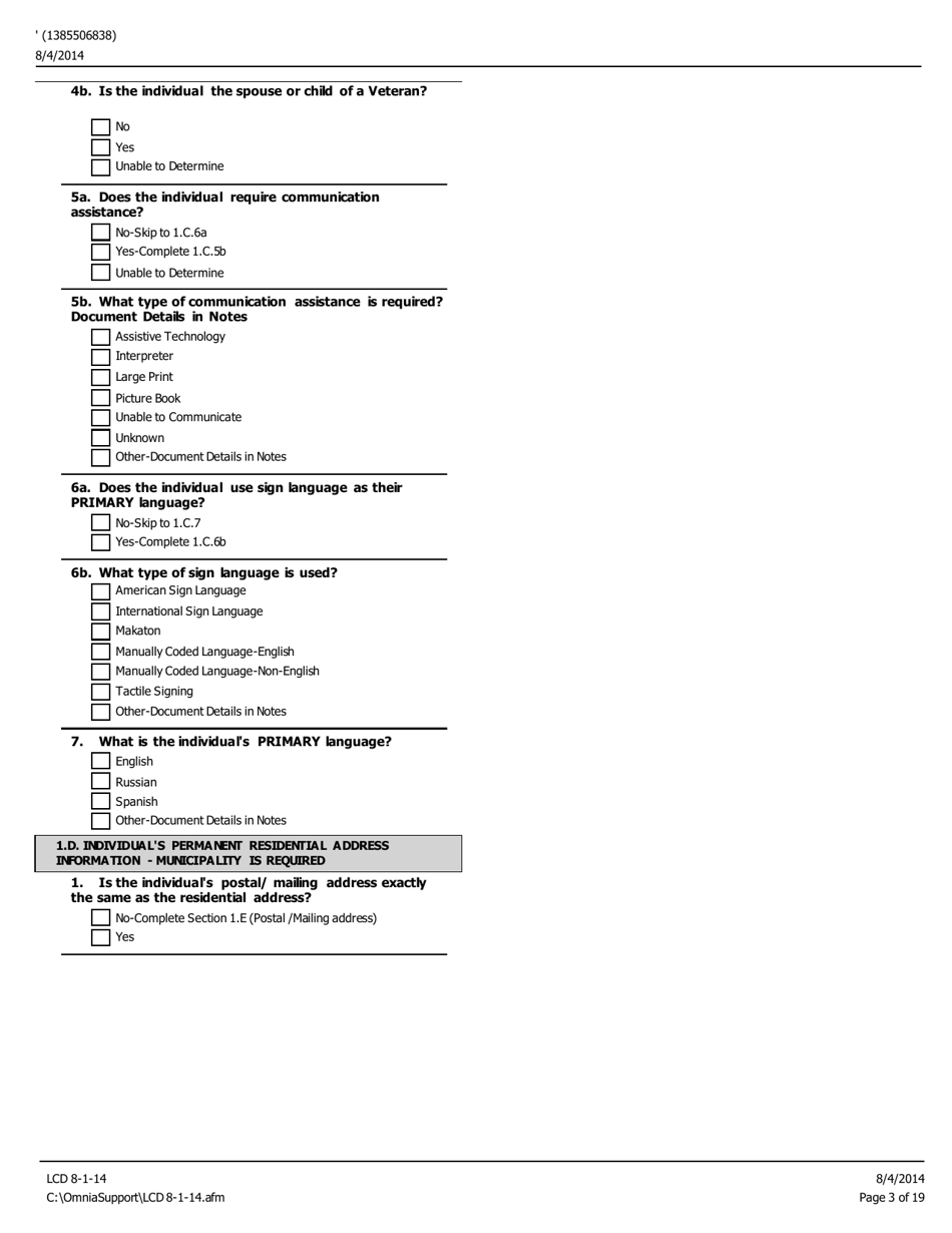 Level of Care Determination (Lcd) - Pennsylvania, Page 3
