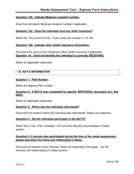 Instructions for Needs Assessment Tool - Express (Nat-E) - Pennsylvania, Page 4