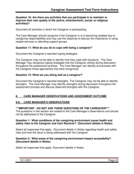 Instructions for Caregiver Assessment Tool (Cat) - Pennsylvania, Page 22