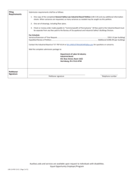 Form LIIB-114 General Safety Law Industrial Board Petition - Pennsylvania, Page 2