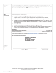 Form LIIB-306 Bedding &amp; Upholstery Industrial Board Petition - Pennsylvania, Page 2