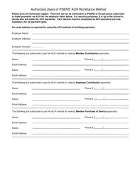 Form PSRS-610 Authorization Agreement for Restricted (ACH) Debits - Pennsylvania, Page 4