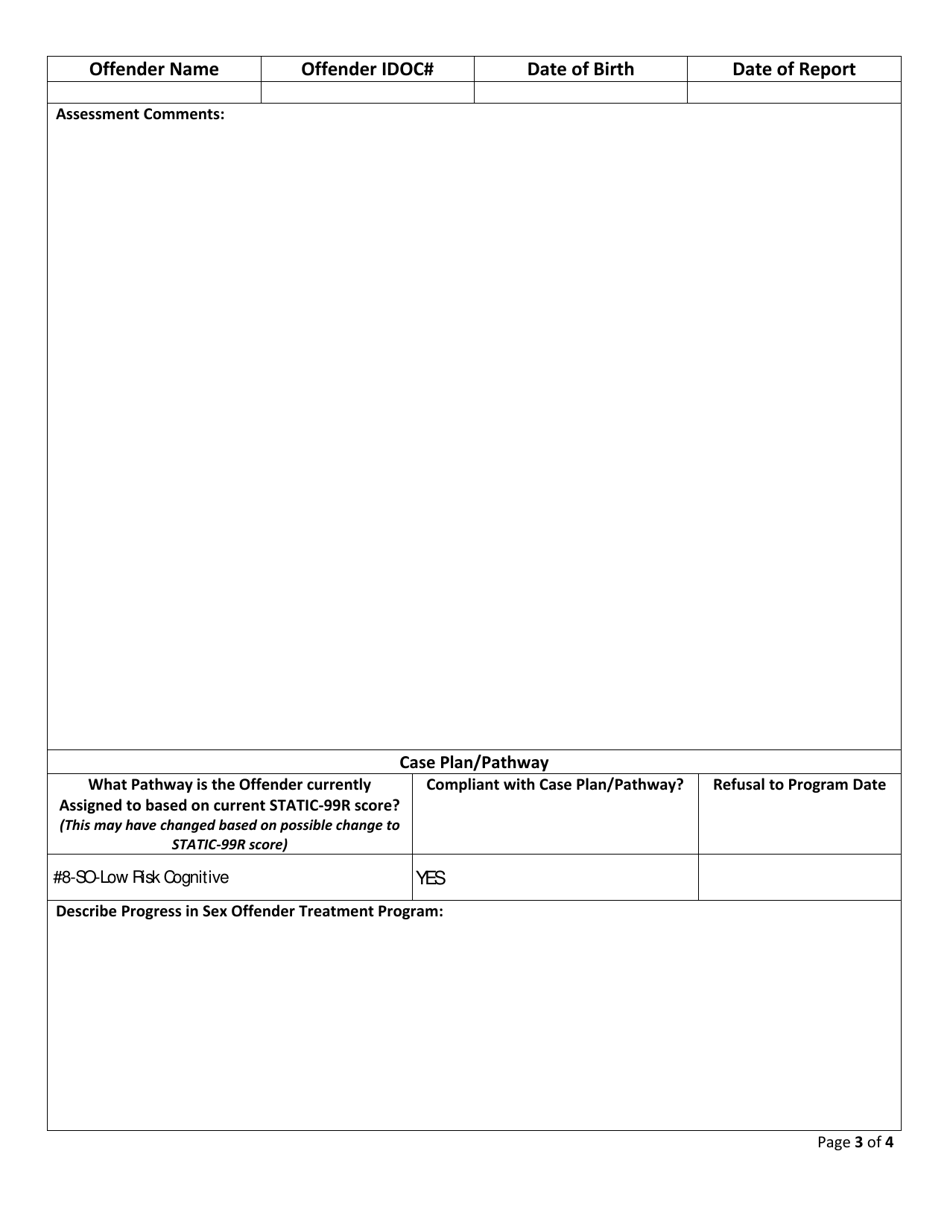 IdahoOffender Risk Assessment Fill Out Sign Online and Download IdahoOffender Risk Assessment Fill Out Sign Online and Download