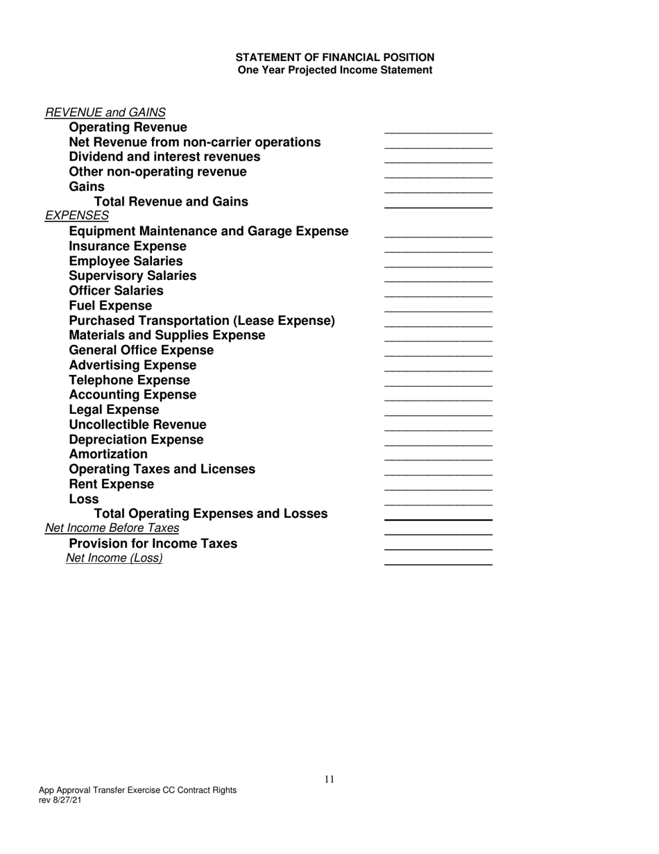 Application for Approval of Transfer and Exercise of Common Carrier or Contract Rights - Pennsylvania, Page 12