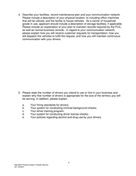 Application for Motor Common Carrier of Persons in Airport Transfer Service - Pennsylvania, Page 8