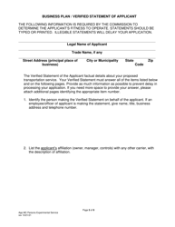 Application for Motor Common Carrier of Persons in Experimental Service - Pennsylvania, Page 7