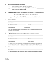 Application for Transportation Network Service License - Pennsylvania, Page 4